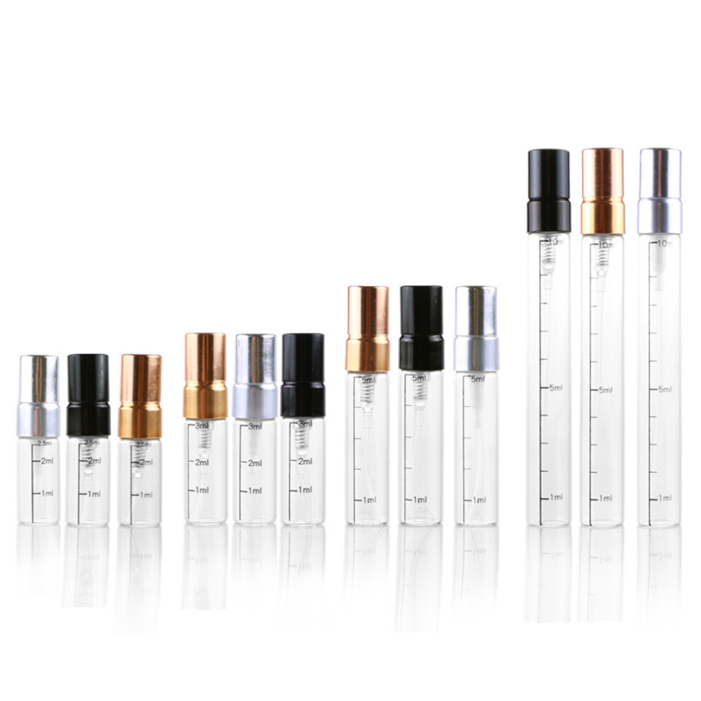 Happyyami 6Pcs Mini Empty Spray Bottles For Perfume Travel Use With Clear Scale