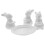 One Set Ceramic Easter Bunny Cake Plate And Tray Cupcake Stand 3