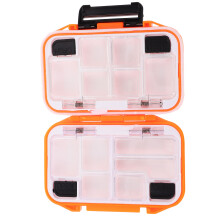 waterproof fishing tackle size orange with bait hook storage