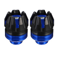 2St Sterke Blauwe Aluminium Anti-Bots Cup Motorfiets Frontvork
