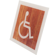 Rolstoeltoegankelijke deurteken voor gehandicapten en beperkten