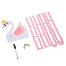 1 Set 3D-hoogtemetingsticker met cartoon dierenpatroon - Hoogtemeter