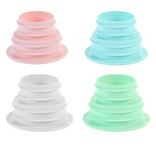 4St Sluitstoppen Van Silicone, Assorti Kleuren, Flexibel En Praktisch