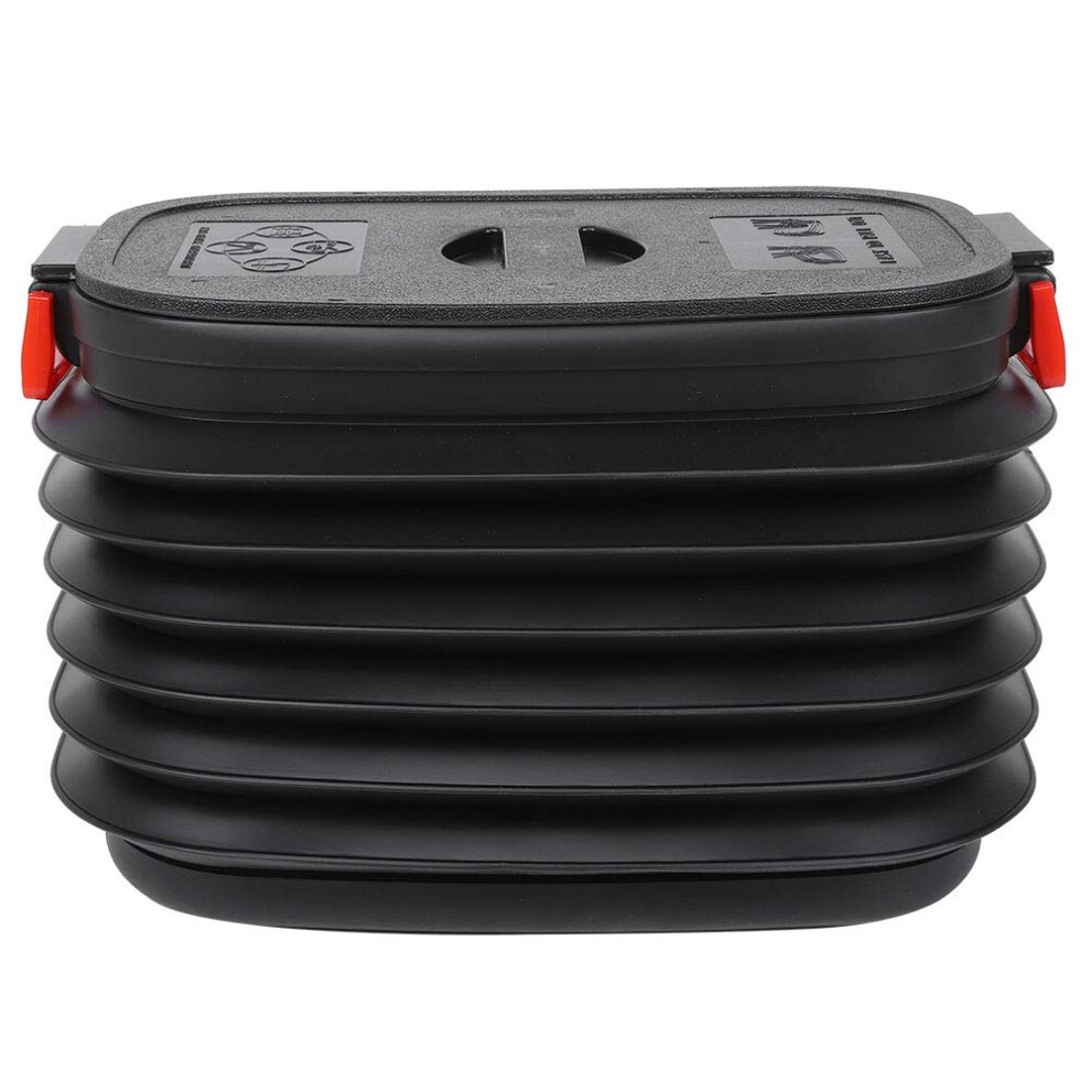 Folding Retractable Storage Bucket With Cover Pp Material 37L Large Capacity For Outdoor Camping Picnics Fishing Bbq 9016109096326