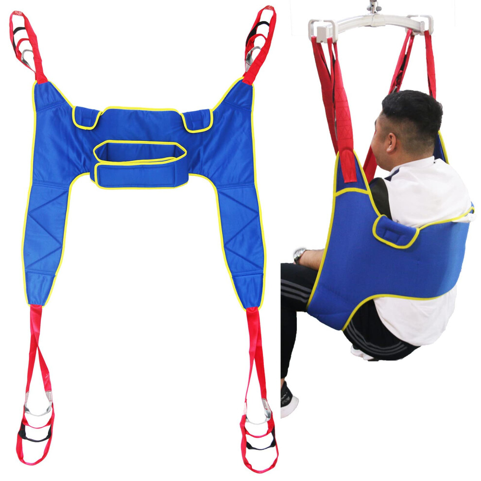Transport Transfer Nursing Sling 180 Kg Load Capacity Toileting Sling Full Body Lifting Harness Divided Leg Sling L