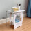 (Default) White Bedside Table Cabinet Nightstand Small Side End Table Storage Organizer UK 3