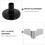 18pcs drum kit felt pads set with wing nuts for drums - black 11