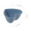 heart shaped ceramic bowl for fruit salad dessert serving light blue 2