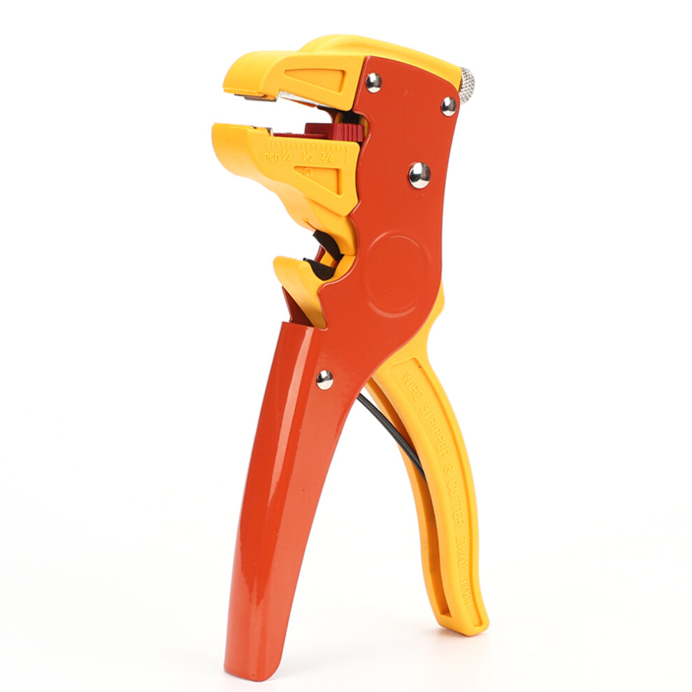 Automatic Wire Stripper Cutter Tool For Electricians, Orange 3294257542933