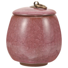 small ceramic pet cremation urn for dog cat ashes