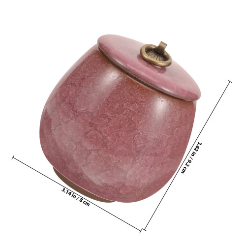 small ceramic pet cremation urn for dog cat ashes 1