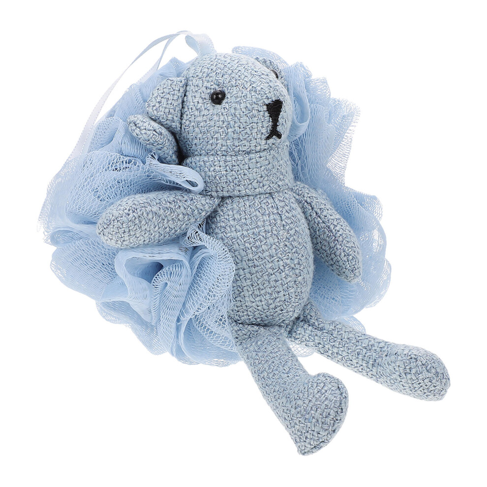 Photos - Bath Sponge 1Pc Cartoon Shower Ball Blue Mesh  Soft Exfoliating Pouf