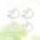 2 pairs silicone waterproof ear plugs for interphone ( ) 5