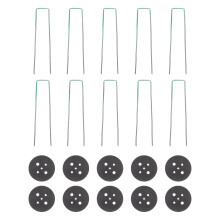 25 Sets U-Shaped Ground Nail Grass Cloth Stakes Camping