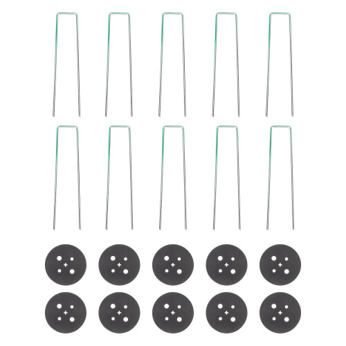 25 Sets U-Shaped Ground Nail Grass Cloth Stakes Camping