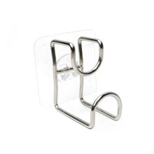 4pcs stainless steel wall rack for kitchen bathroom no punch silver