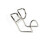 4pcs stainless steel wall rack for kitchen bathroom no punch silver 6
