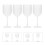 4pcs plastic wine cups for household use, reusable glasses 3
