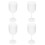 4pcs plastic wine cups for household use, reusable glasses 9