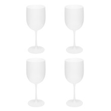 4pcs plastic wine cups for household use, reusable glasses