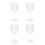 4pcs plastic wine cups for household use, reusable glasses 1