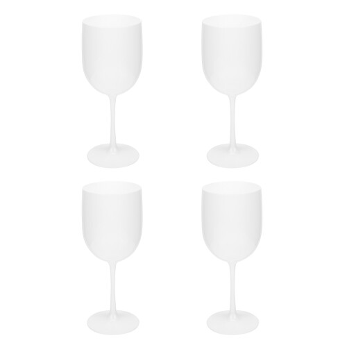 4pcs plastic wine cups for household use, reusable glasses