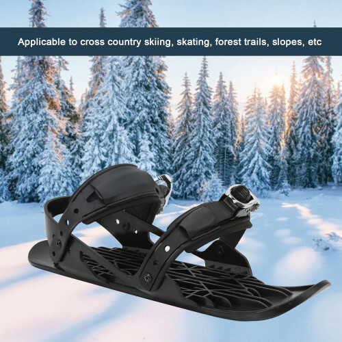 Mini Ski Boots Adjustable Binding For Winter Outdoor Skiing On Forest Trails Size Adjustable Compatible With Bindings 1
