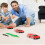(Blue) Two-in-one transforming robot car Lamborghini model mini automatic transforming robot toy 5