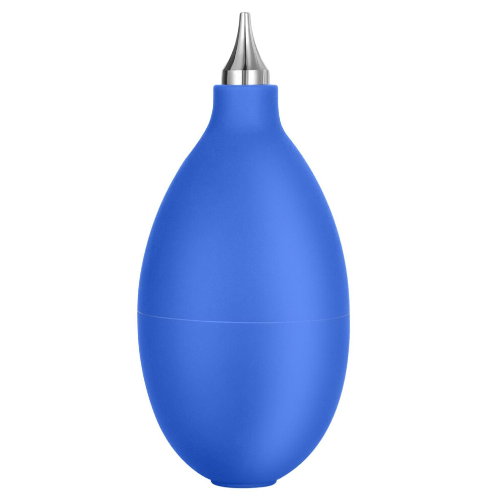 Air Duster Rubberized Hand Blower Cleaner For Camera Lenses And Keyboards, Rubber Material, Dust Blowing Ball Blue 9084446105834