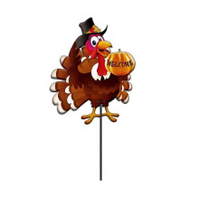 christmasdecorationsclearance xmas decorations Thanksgiving Turkey Decors Turkey Fall Garden Stakes Turkey Pumpkins Thanksgiving Decorations