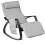 SoBuy Fauteuil à Bascule Gris avec Repose-Pieds 1