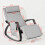 SoBuy Fauteuil à Bascule Gris avec Repose-Pieds 5