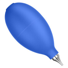 Rubber Air Blower 3.74x1.69 Inches Manual Dust Removal Tool Blue Black Air Bulb Blower For Camera Lenses Electronics