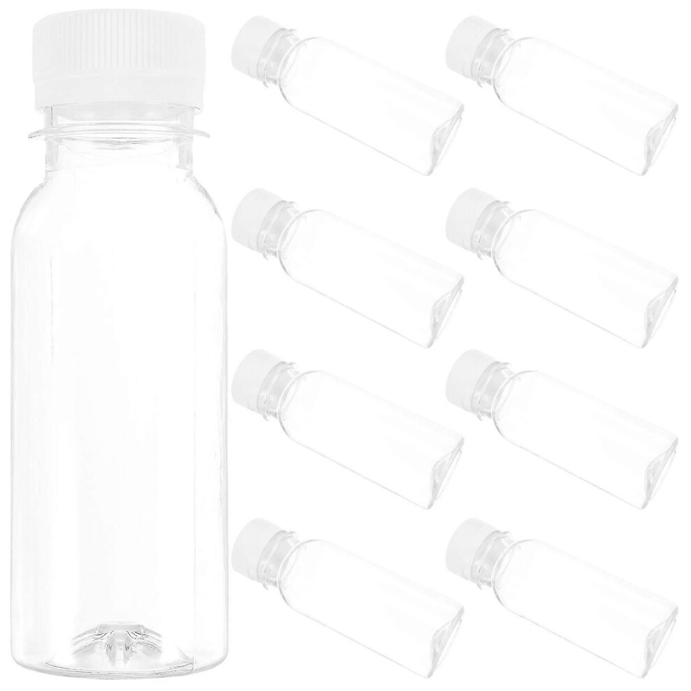 10 Pack Glass Water Bottles, Small Drink Containers, Clear Water Bottles, Small Bottles for Liquids