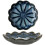 2Pcs Ceramic Sauce Dish Blue Tea Bag Rest Pattern Home Use 4