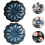 2Pcs Ceramic Sauce Dish Blue Tea Bag Rest Pattern Home Use 2