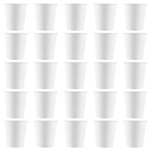 White Paper Cups, Small Disposable Bathroom, Espresso, Mouthwash Cup Dispenser, Disposable Cups, [100 Pack] 3 oz.