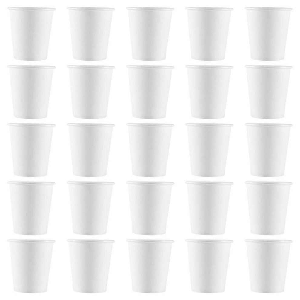 Paper Cups, Small Disposable Bathroom, Espresso, Mouthwash Cup Dispenser, Disposable Cups, [100 Pack] 3 Oz. White