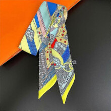(5) Summer Cooling Scarf Women Fashion Ladies Hair Band Hair Accessories Girl's Headscarf Foulard Tie Bag Handle Ribbon Headband