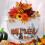 Garden Fall Wreath: Outdoor Artificial, Maple Leaf Pumpkin Decoration. 2