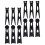 12Pcs Stable Plastic Picture Frame Back Bracket Easy Install Black 1