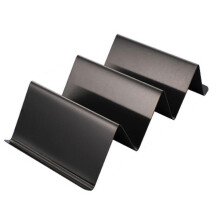 Taco Stand (Black), Smooth Surface, Practical, Stainless Steel, Mexican Food, Home Supplies, Qinghai - CHUNC