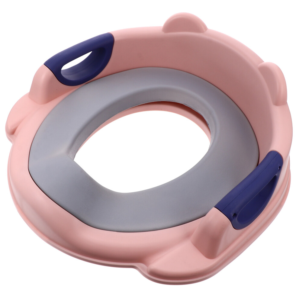 Villcase 1Pc Baby Potty Training Seat Pu Toilet Trainer Ring Pink Non-Slip
