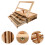 wooden tabletop display rack with drawers and easel design 9