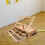 wooden tabletop display rack with drawers and easel design 4