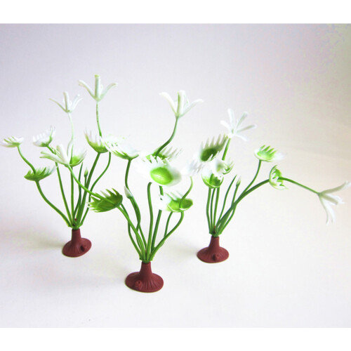 20pcs artificial water grass with base for aquarium diy 1