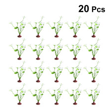 20pcs artificial water grass with base for aquarium diy