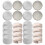 12 Pcs Plastic Refillable Cosmetic Jars With Lids 4