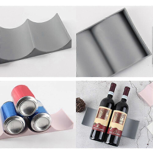 Beverage fridge, wine rack, refrigerator shelf, freestanding wine rack, stackable water bottle rack, tabletop wine storage 2