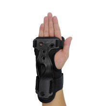 1 pair roller pads wrist guards for adults children l black